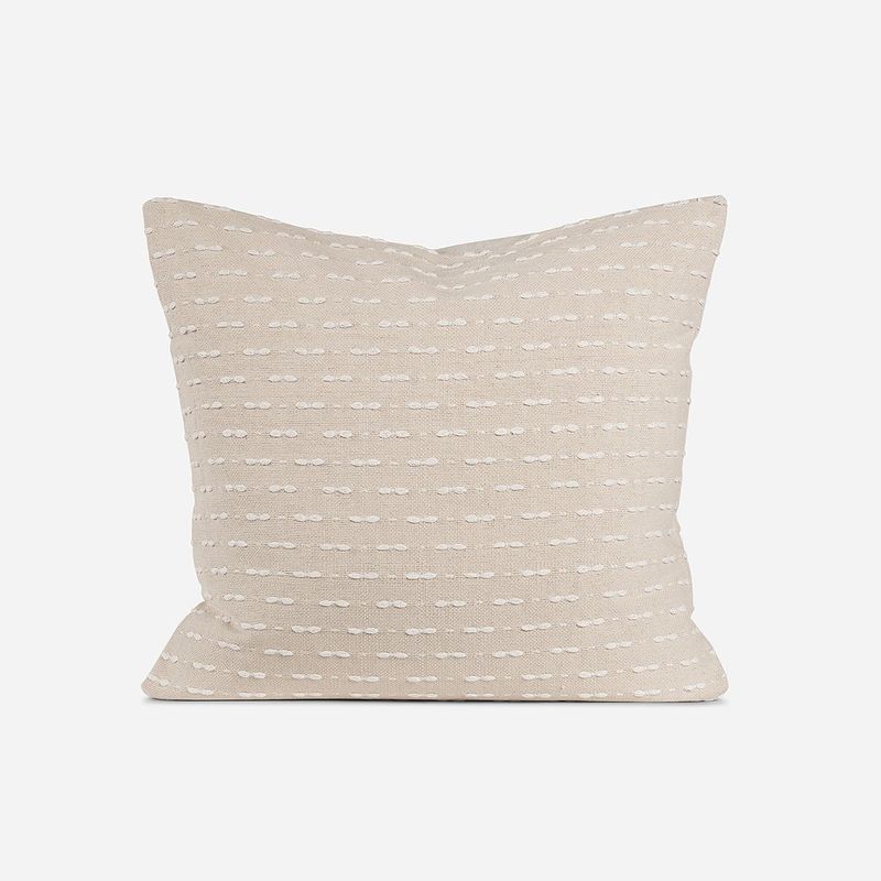 ROSEN - Funda de Cojín Bordado Gunnar 50 x 50 cm Beige