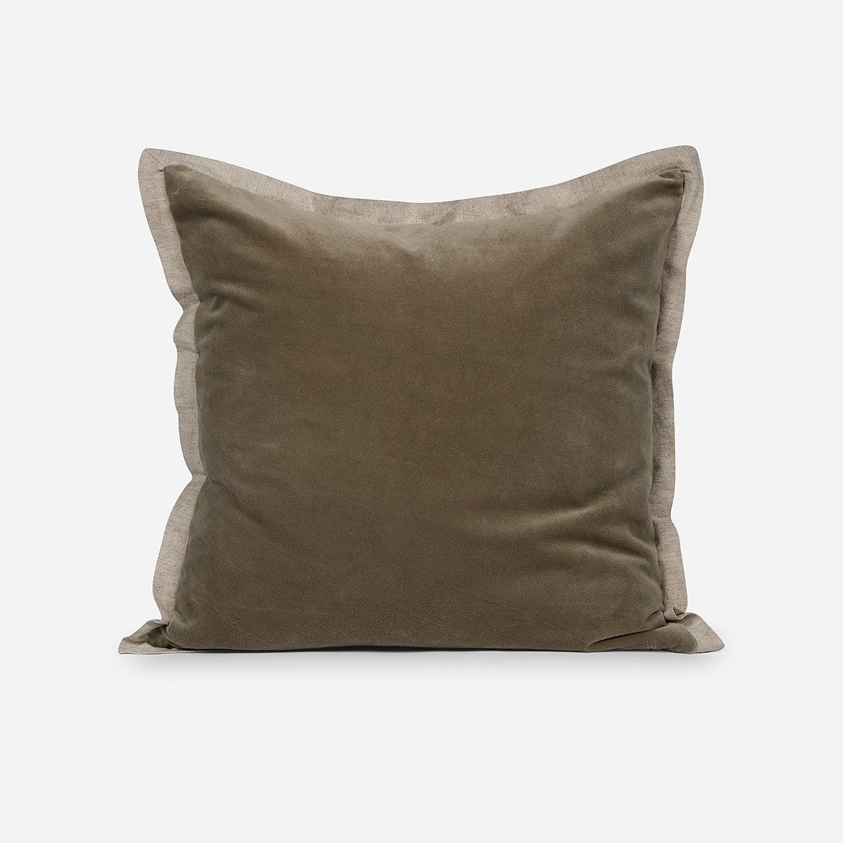 ROSEN - Funda de Cojín Velvet 50 x 50 cm Café