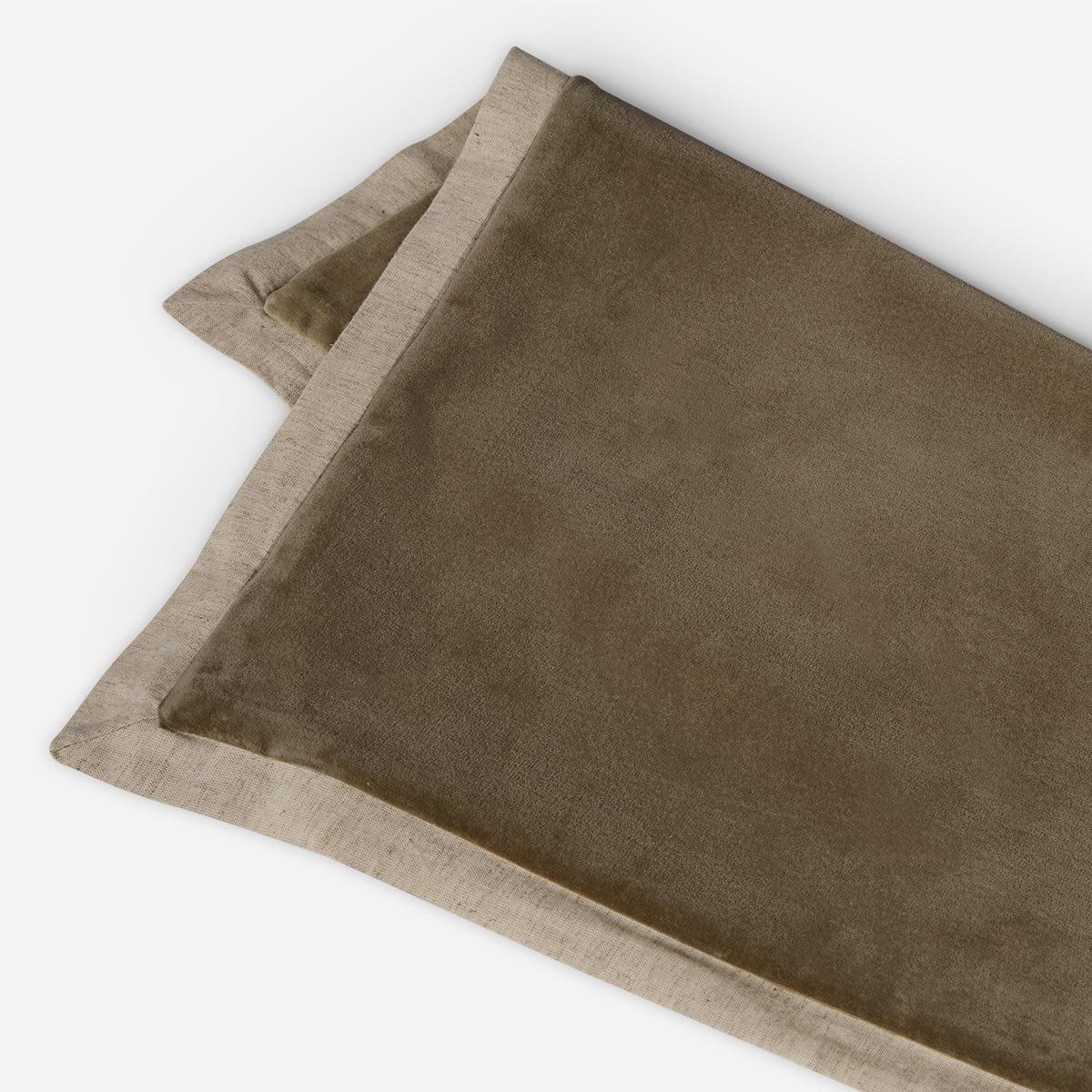 ROSEN - Funda de Cojín Velvet 50 x 50 cm Café