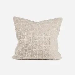 ROSEN - Funda de Cojín Algodón Paisley 50 x 50 cm Beige