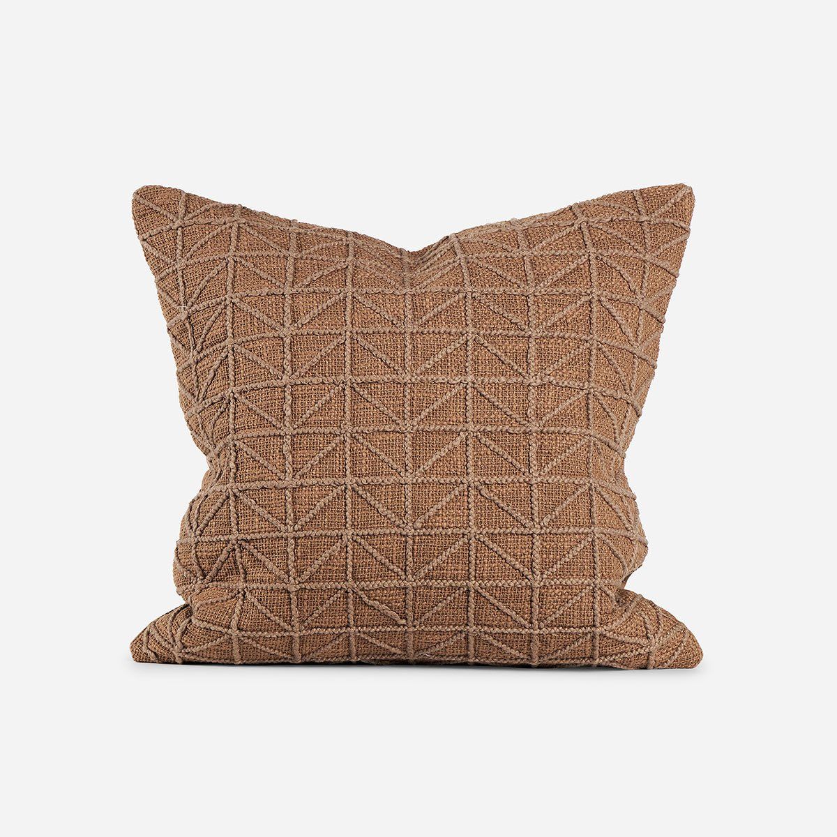 ROSEN - Funda de Cojín Algodón Paisley 50 x 50 cm Camel