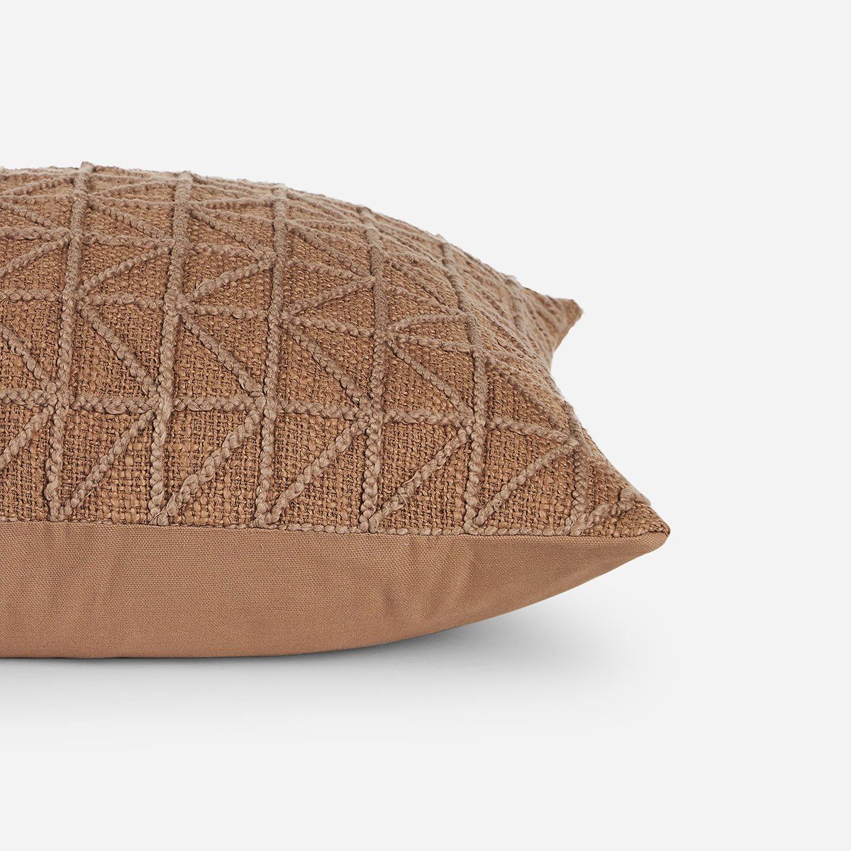 ROSEN - Funda de Cojín Algodón Paisley 50 x 50 cm Camel