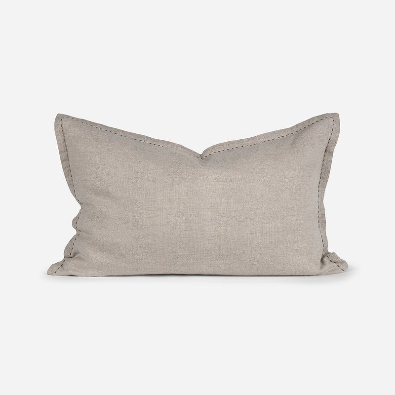 ROSEN - Funda de Cojín Froens Lino 60 x 40 cm Beige