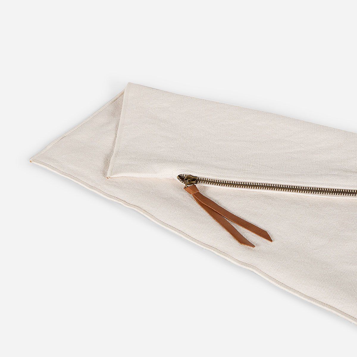 ROSEN - Funda de Cojín Ambiente Lino-Algodón 60 x 40 cm Crudo