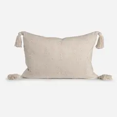 ROSEN - Funda de Cojín Bordado Pietra 60 x 40 cm Beige