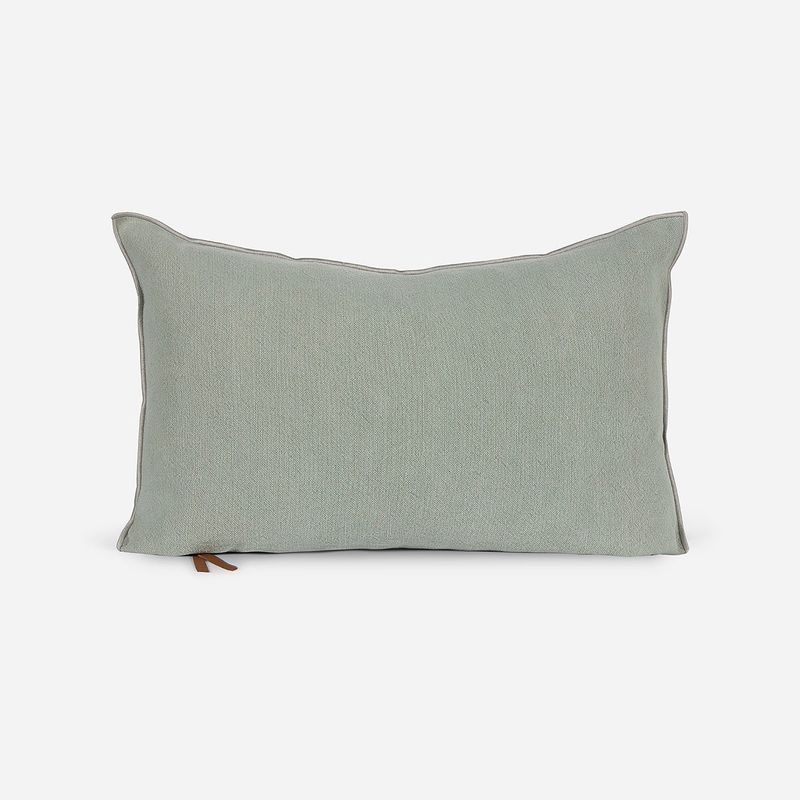 ROSEN - Funda de Cojín Ambiente Lino-Algodón 60 x 40 cm Verde