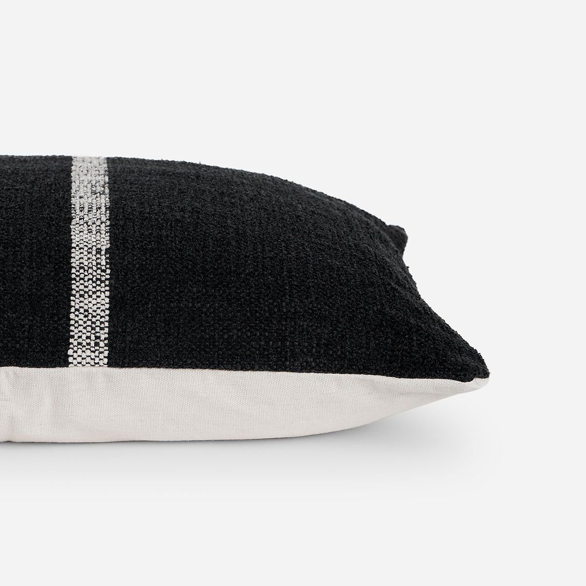 ROSEN - Funda de Cojín Ambiente Algodón Ofra 35 x 50 cm Negro