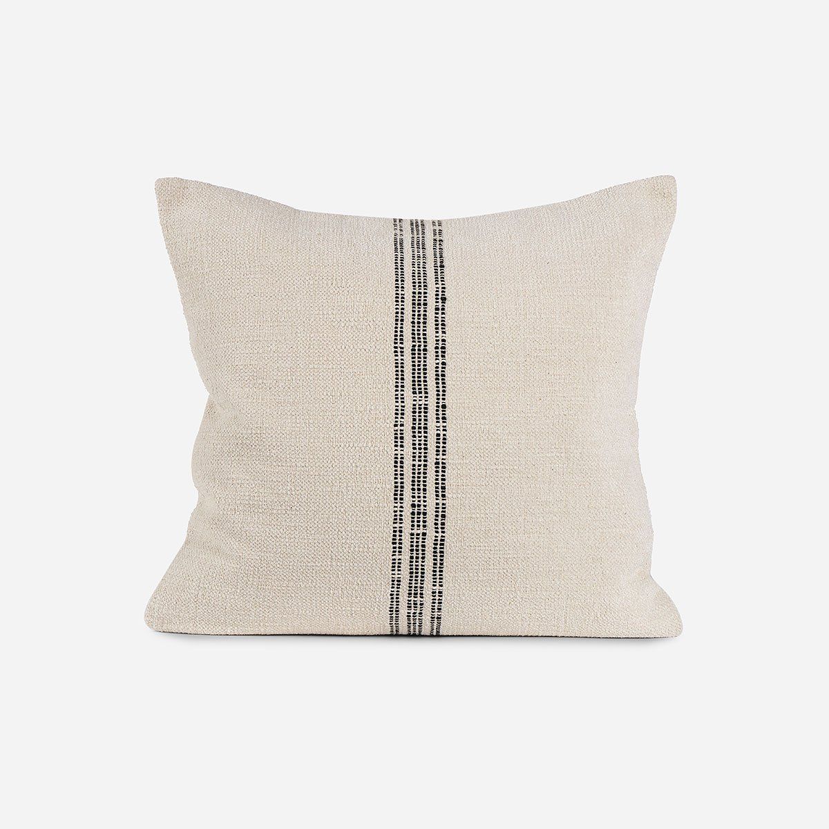 ROSEN - Funda de Cojín Ambiente Algodón Olya 50 x 50 cm Crudo-Negro