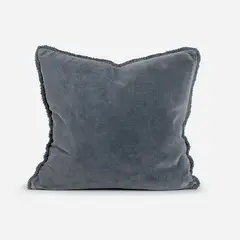 ROSEN - Funda de Cojín Velvet Flecos 50 x 50 cm Gris