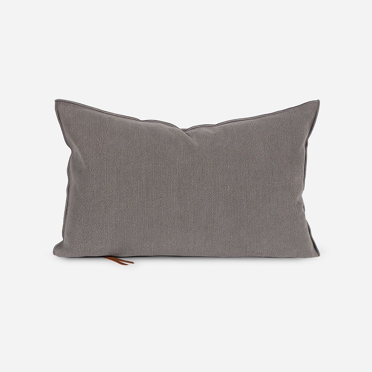 ROSEN - Funda de Cojín Ambiente Lino-Algodón 60 x 40 cm Gris