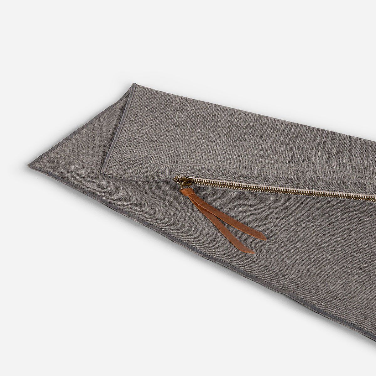 ROSEN - Funda de Cojín Ambiente Lino-Algodón 60 x 40 cm Gris