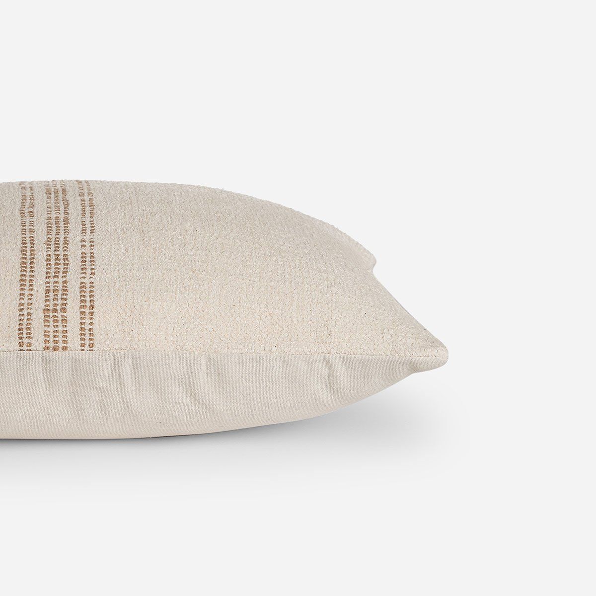 ROSEN - Funda de Cojín Ambiente Algodón Olya 35 x 50 cm Crudo/Camel