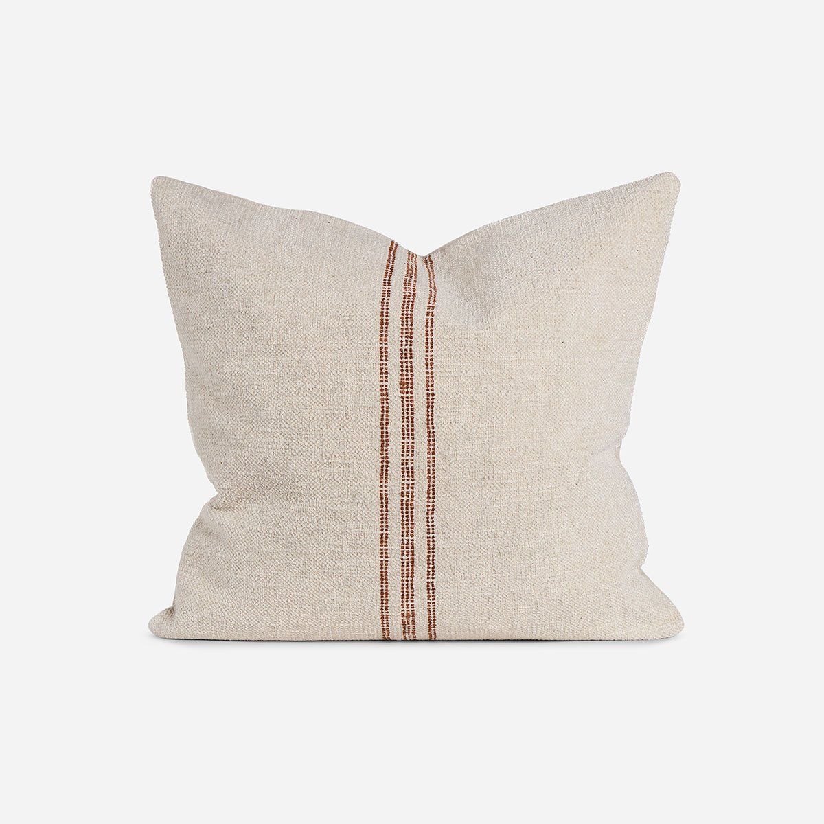 ROSEN - Funda de Cojín Ambiente Algodón Olya 50x50 cm Crudo-Naranjo