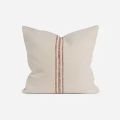 ROSEN - Funda de Cojín Ambiente Algodón Olya 50x50 cm Crudo-Naranjo