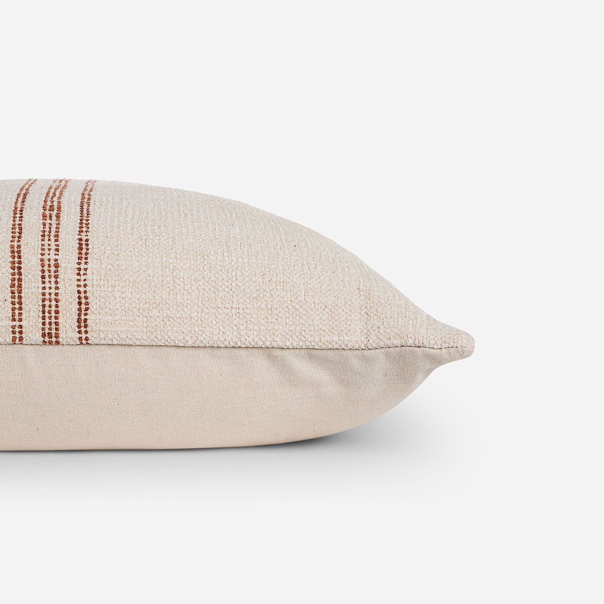 ROSEN - Funda de Cojín Ambiente Algodón Olya 50x50 cm Crudo-Naranjo