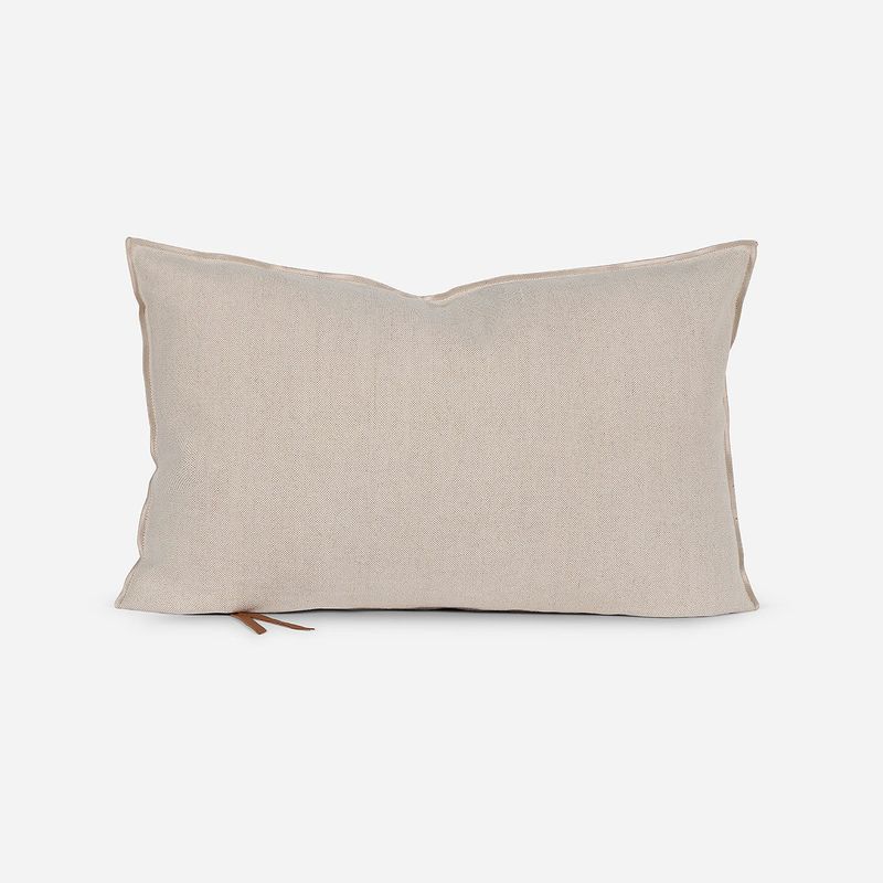 ROSEN - Funda de Cojín Ambiente Lino-Algodón 60 x 40 cm Arena