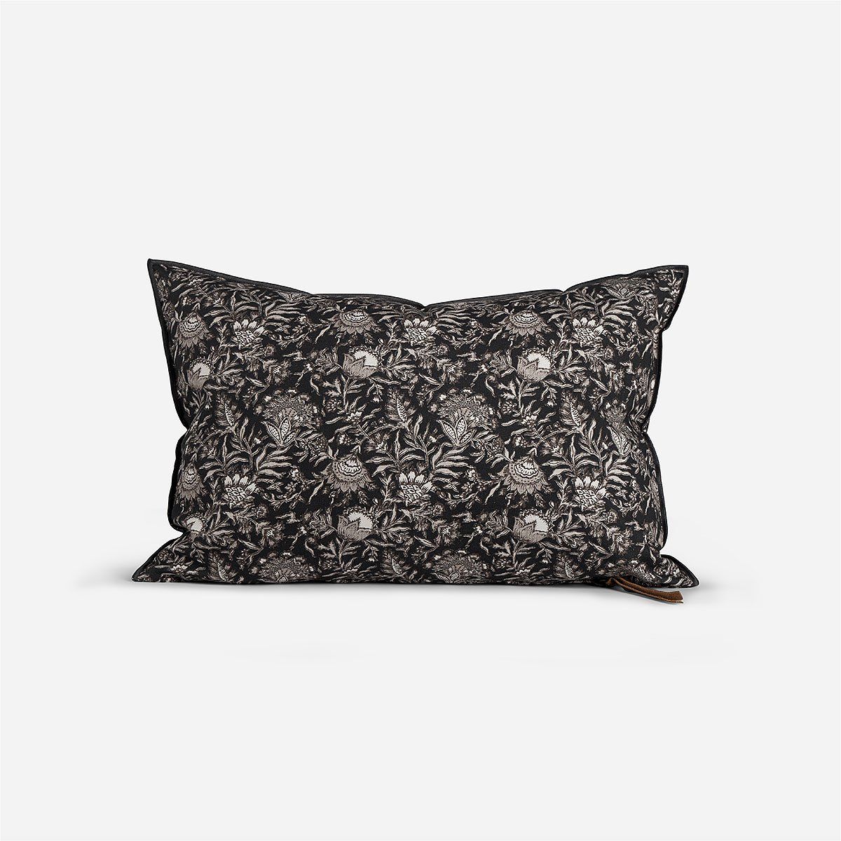 ROSEN - Funda de Cojín Ambiente Algodón Surat Negro 60 x 40 cm