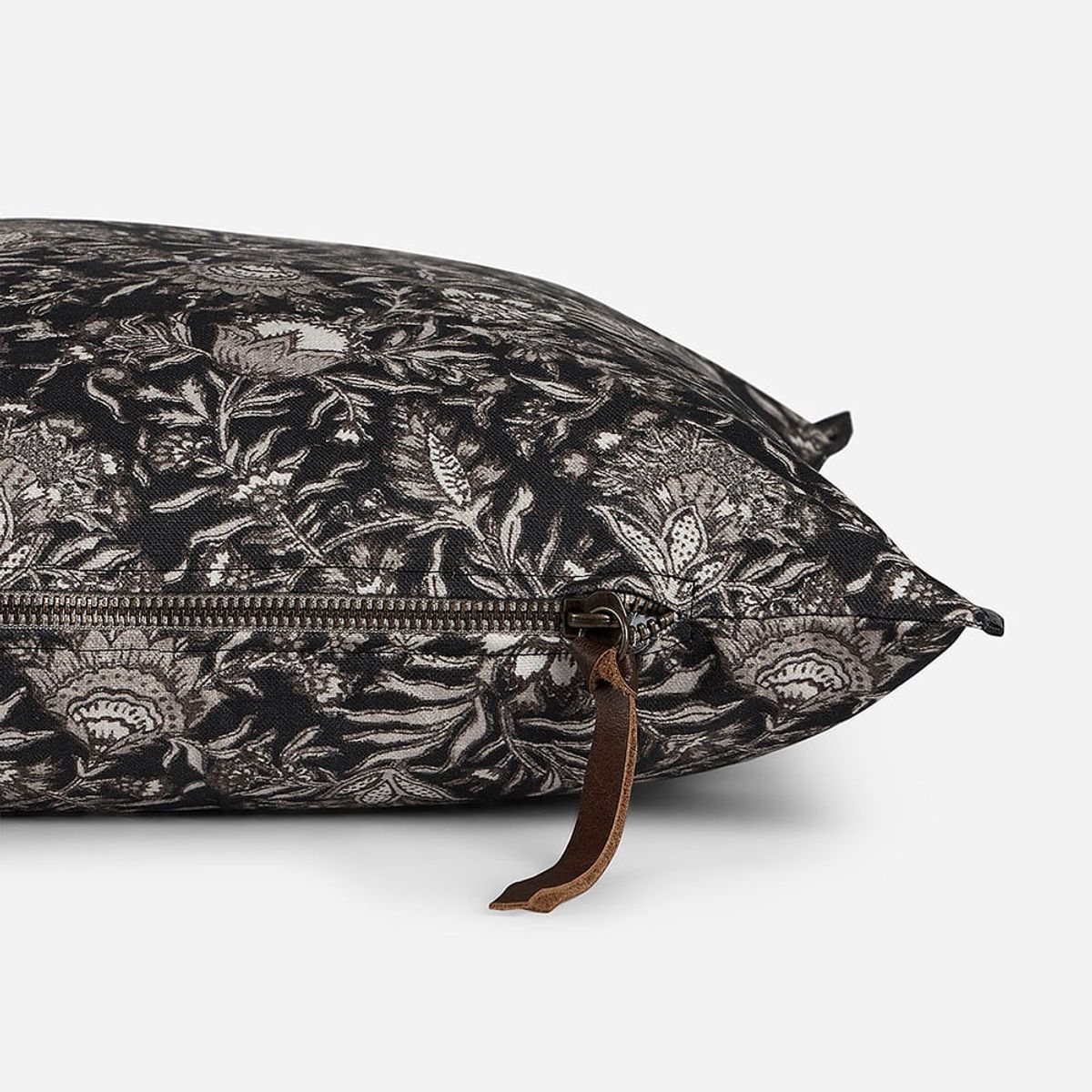 ROSEN - Funda de Cojín Ambiente Algodón Surat Negro 60 x 40 cm