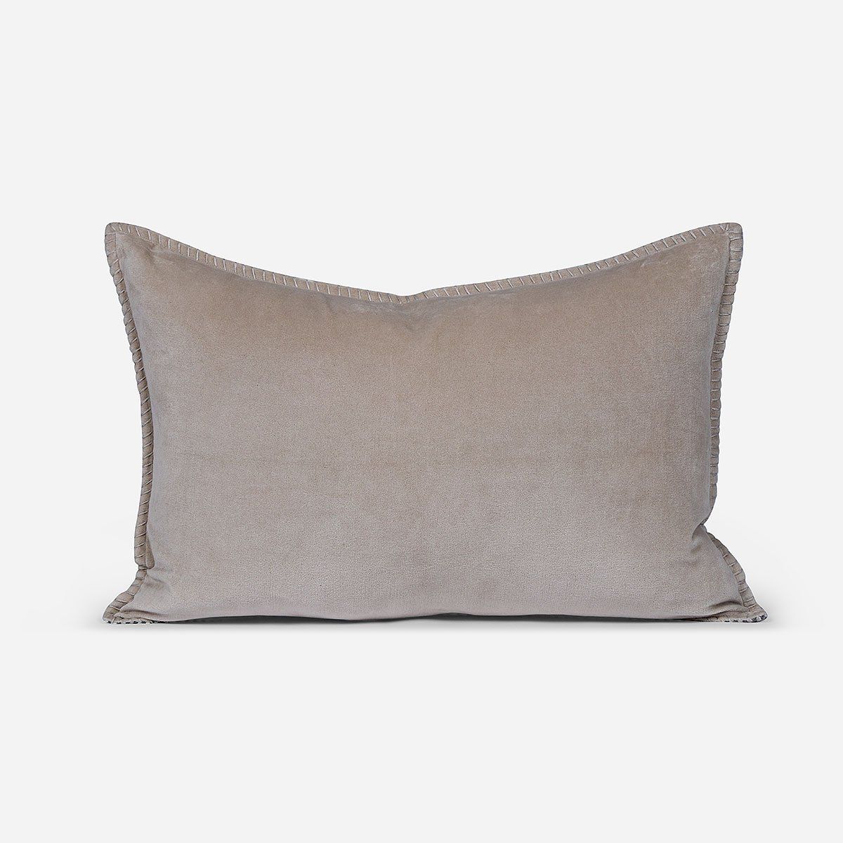 ROSEN - Funda de Cojín Velvet Stripes 60 x 40 cm Arena