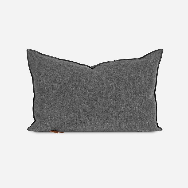 ROSEN - Funda de Cojín Ambiente Lino-Algodón 60 x 40 cm Stone