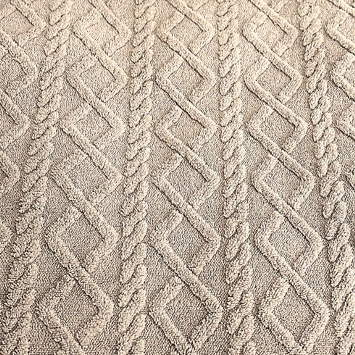 GENERICO - COBERTOR TRENSADO CON CHIPORRO BEIGE KING TF