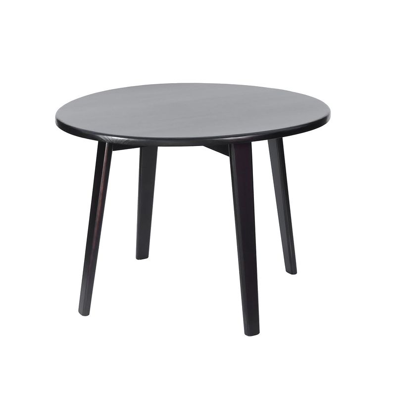 BETA NATIVA - Mesa Ignacia de comedor redonda color chocolate
