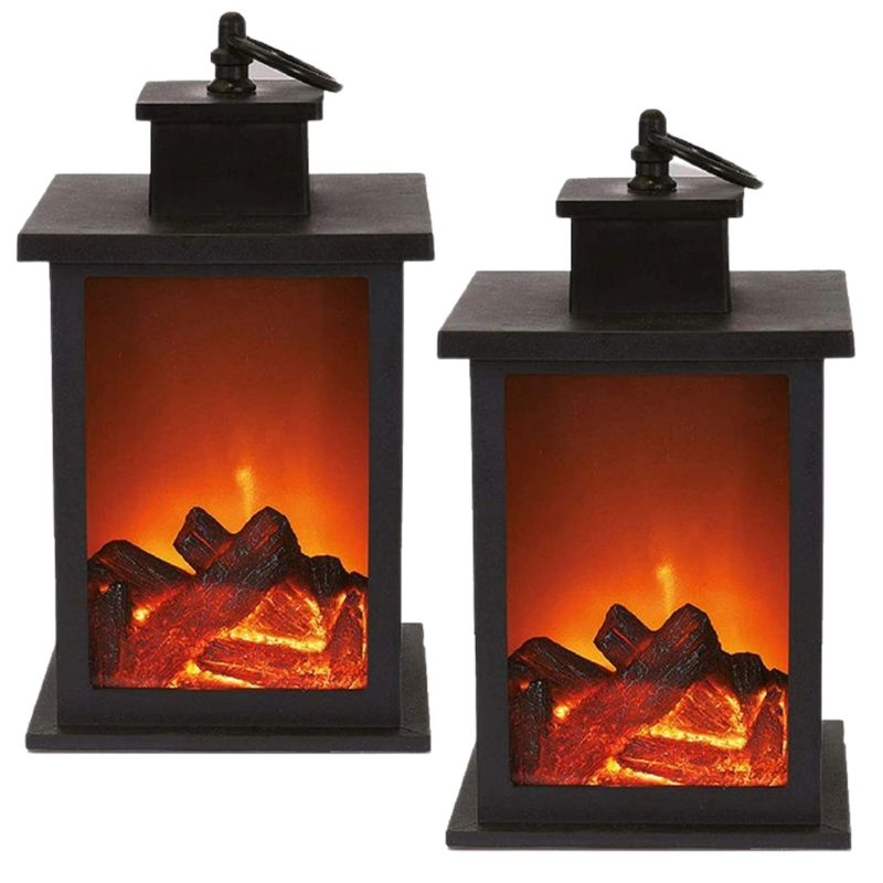 GENERICO - Lampara Linterna Faro Led Efecto Llama Chimenea Portátil