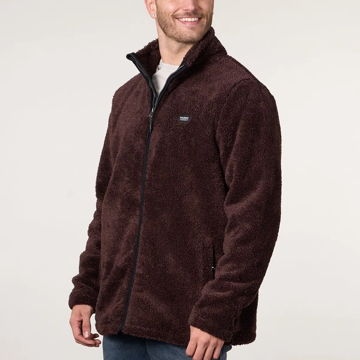 POLEMIC - Poleron Bonded Polar Shaggy sin gorro 8700 Polemic