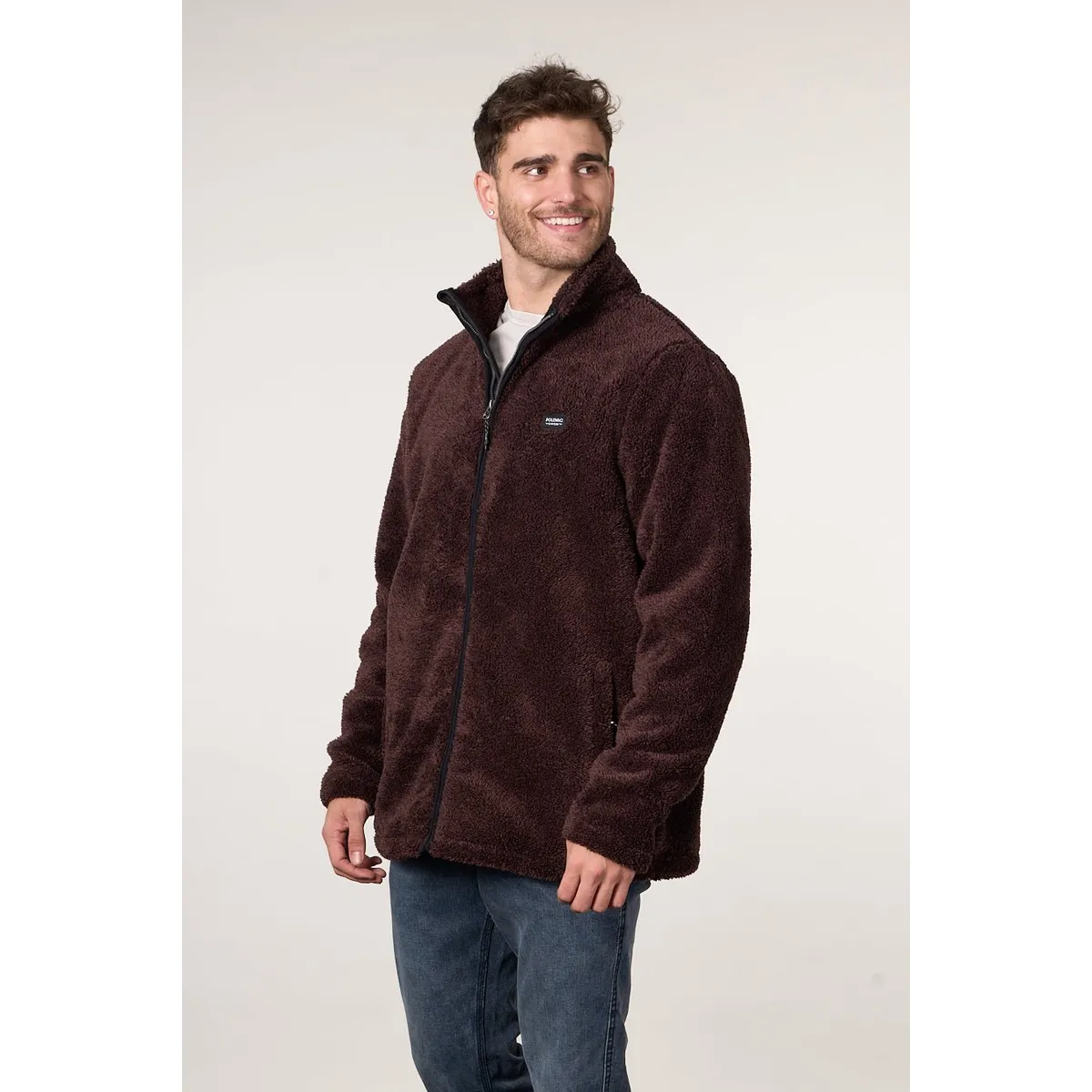 POLEMIC - Poleron Bonded Polar Shaggy sin gorro 8700 Polemic