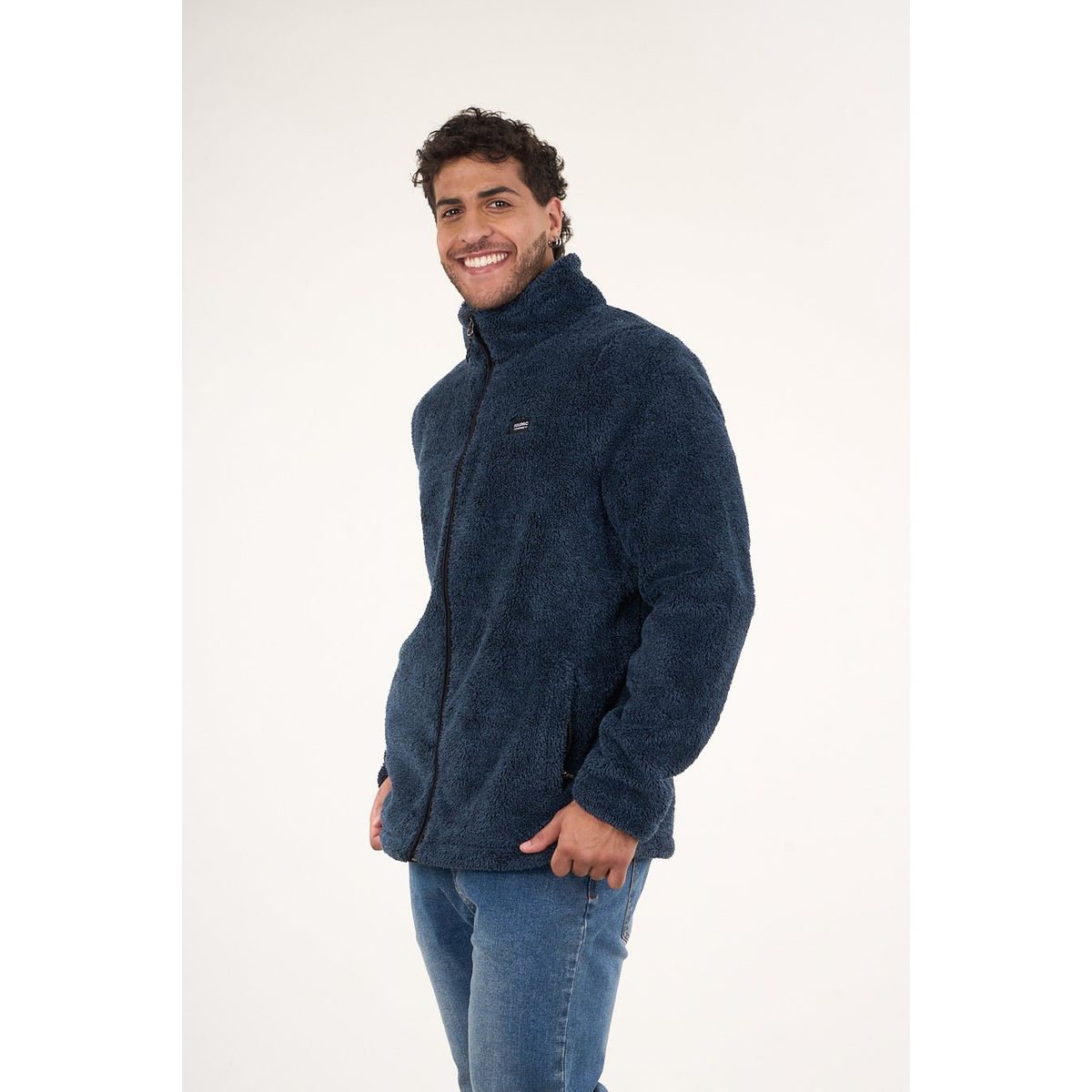 POLEMIC - Poleron Bonded Polar Shaggy sin gorro 8700 Polemic