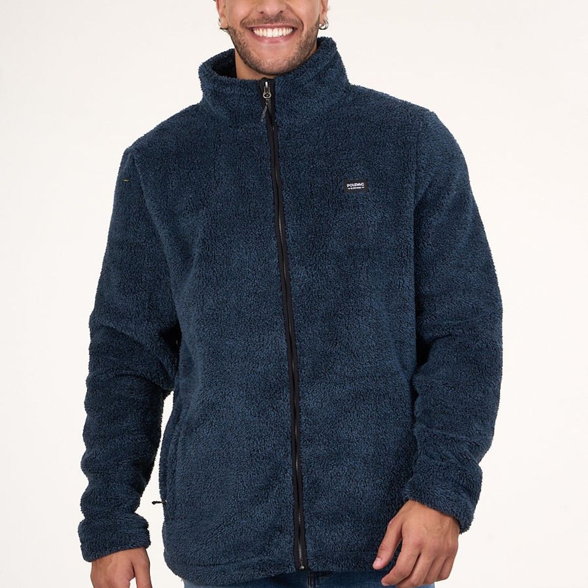 POLEMIC - Poleron Bonded Polar Shaggy sin gorro 8700 Polemic