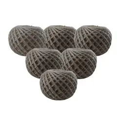 GENERICO - Ovillo De Yute carta 80g 4 Hebras Pack 6 Uni Zarzartex