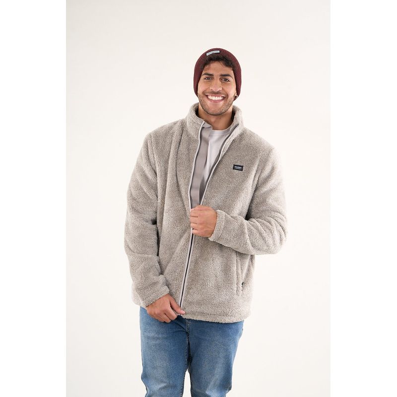 POLEMIC - Poleron Bonded Polar Shaggy sin gorro 8700 Polemic