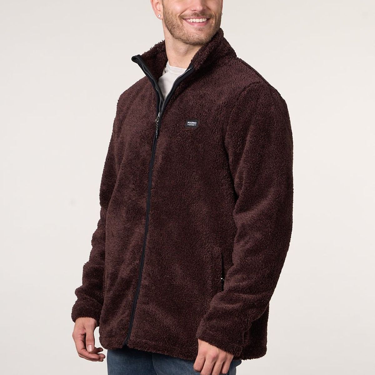 POLEMIC - Poleron Bonded Polar Shaggy sin gorro 8700 Polemic