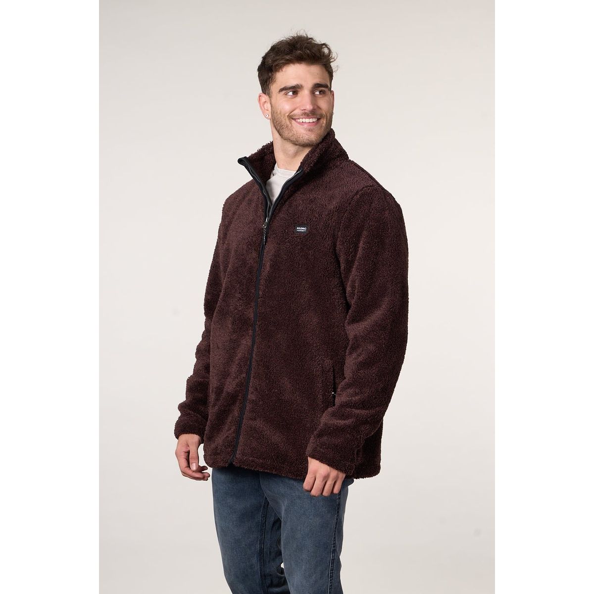 POLEMIC - Poleron Bonded Polar Shaggy sin gorro 8700 Polemic