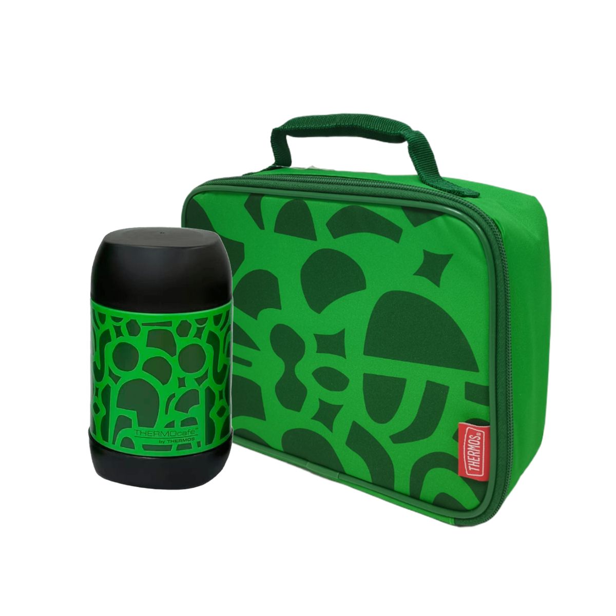 THERMOS - PACK ESCOLAR TERMO COMIDA 500ML + LONCHERA VERDE