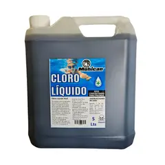 MOHICAN - CLORO LIQUIDO AZUL CONCENTRADO PARA PISCINAS 5 LTS