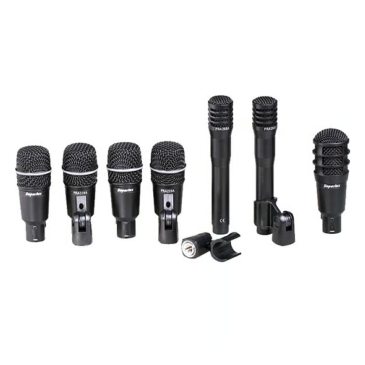 SUPERLUX - Set de 7 microfonos para bateria Superlux DRKA5C2
