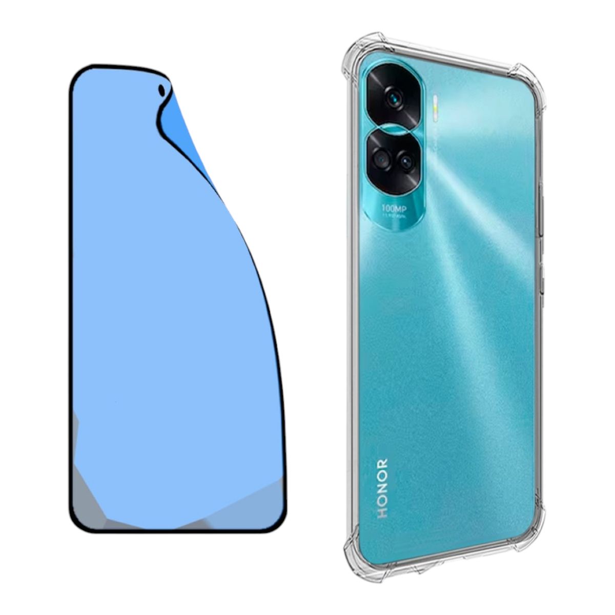GENERICO - CARCASA TRANSPARENTE PARA HONOR 90 LITE ANTIGOLPE