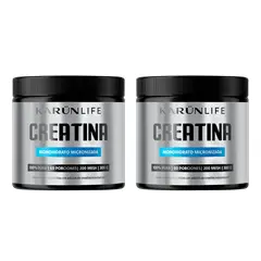 KARUNLIFE - Pack Premium Creatina Monohidratada - 2 frascos - 600 gr Karun Life