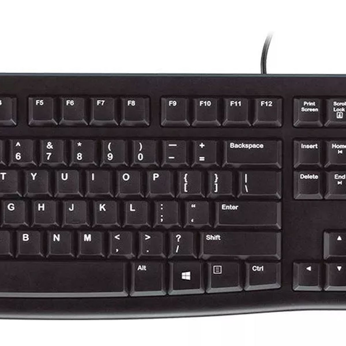 LOGITECH - Teclado - Logitech K120 - 100% FullSize QWERTY + Numérico - USB