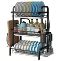 Secaplatos Escurridor Loza 3 Niveles Inoxidable ALLINX