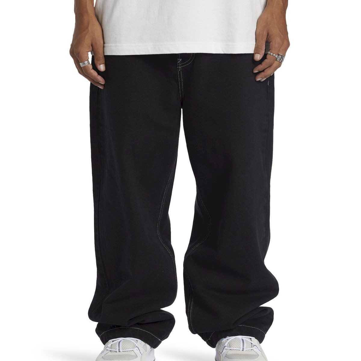 DC SHOES - Jeans Hombre Baggy Denim Negro DC