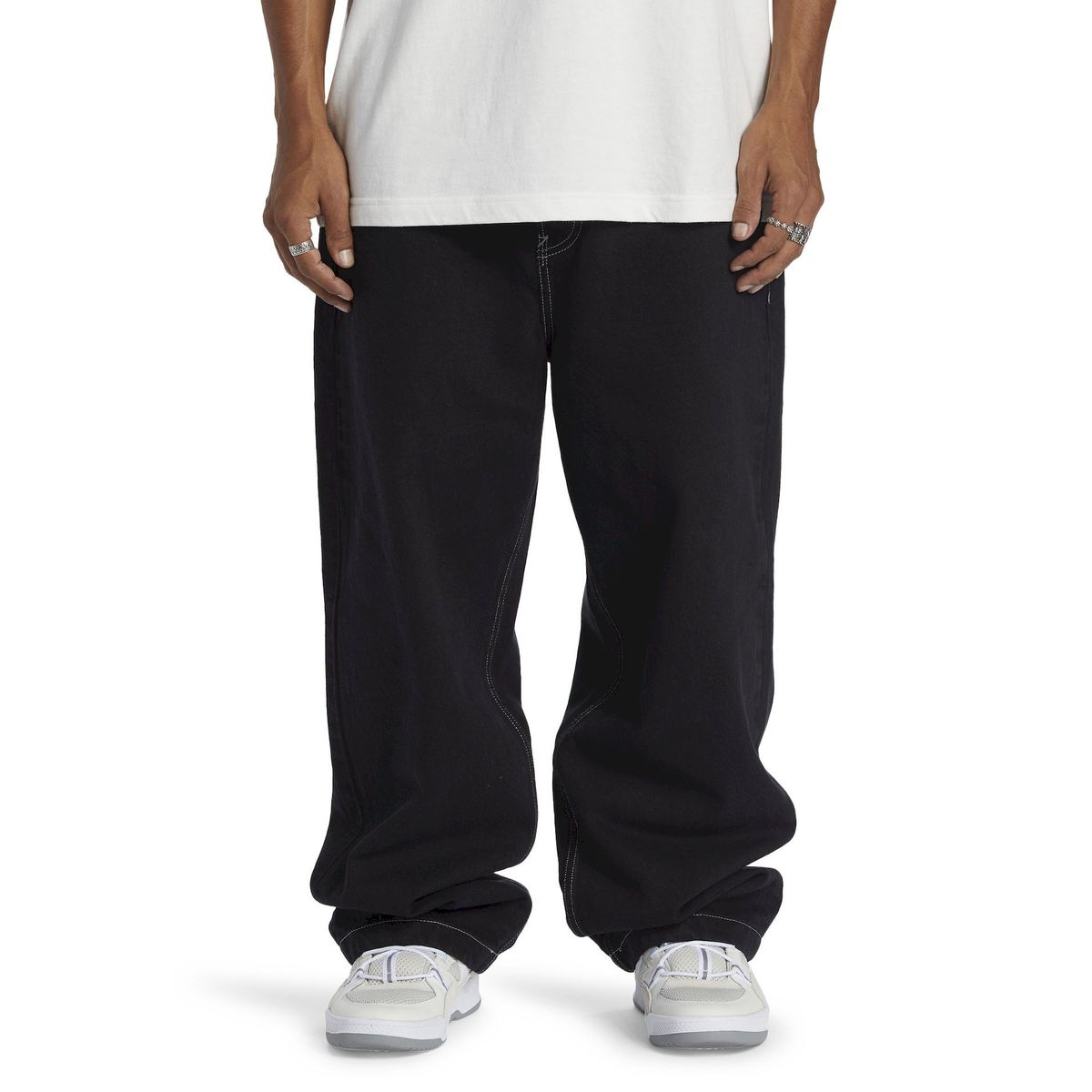 DC SHOES - Jeans Hombre Baggy Denim Negro DC