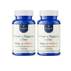 KARUNLIFE - Pack Premium Selenio + Magnesio + Zinc - 2 frascos - 120 Cápsulas Karun Life