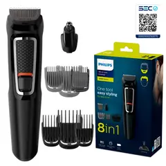 PHILIPS - Afeitadora 8 en 1 Corta Barba Recargable certificada SEC