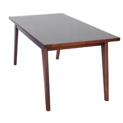 BETA NATIVA - Mesa Ignacia de comedor rectangular estilo sónico color miel