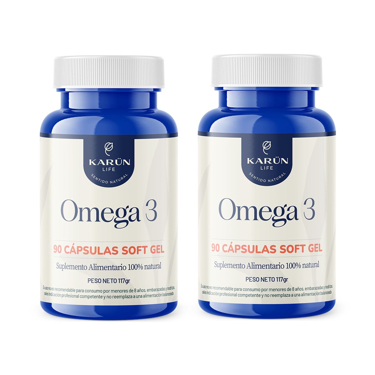 KARUNLIFE - Pack x2 Omega 3 180 capsulas Karun Life