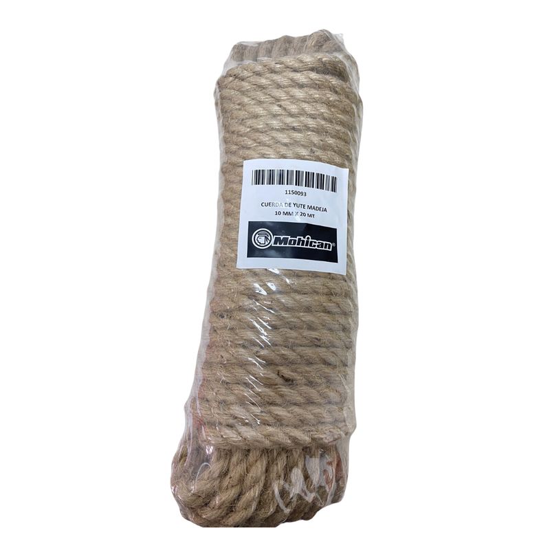 GENERICO - CUERDA DE YUTE 10 MM X 20 MT EN MADEJA