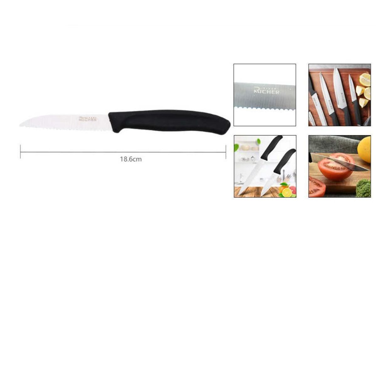 GENERICO - Pack 3 Cuchillo Sierra 18.6cm